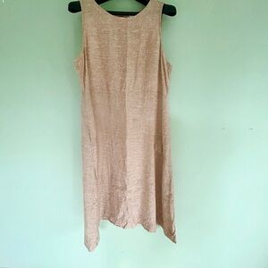 J. Jill linen Sleeveless Midi Dress